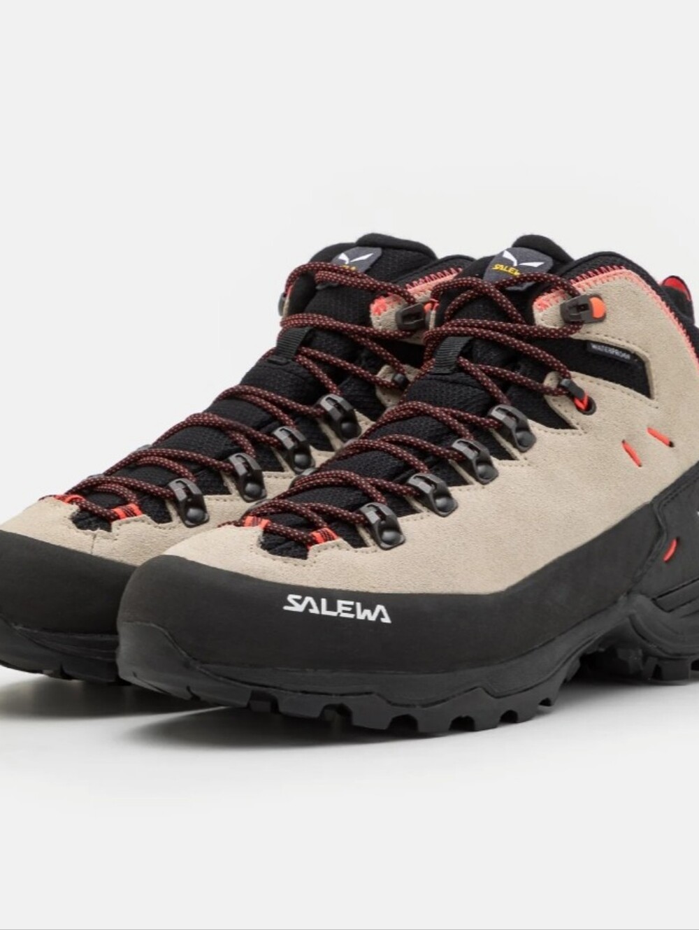 SALEWA Ariat Alp Mate Suede Winter Mid Wp W Hiking Boots 42 10 Oatmeal Black